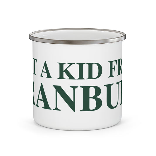 Just a kid from Cranbury Enamel Camping Mug