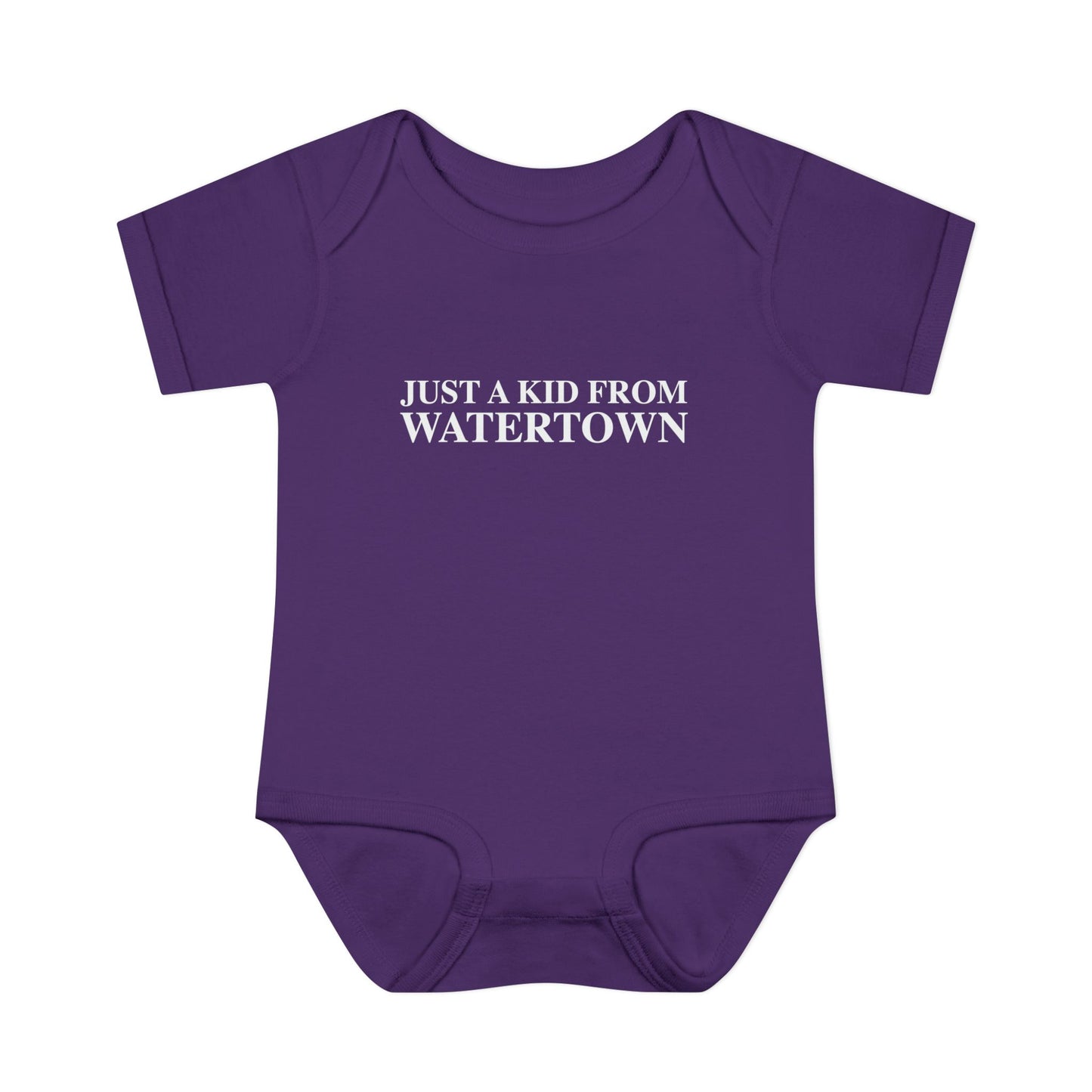 Just a kid from Watertown Infant Baby Rib Bodysuit