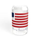 Danbury Connecticut Flag Sipper Glass, 16oz