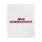 Love Greenwich Velveteen Plush Blanket