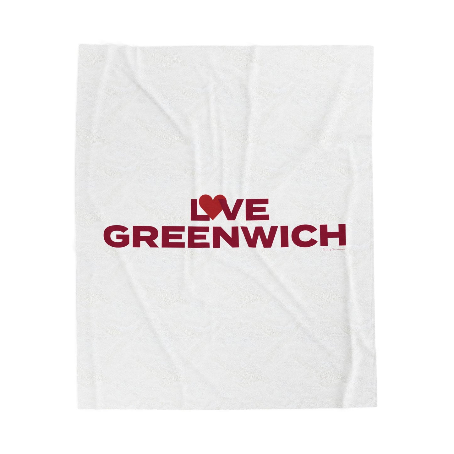 Love Greenwich Velveteen Plush Blanket