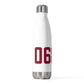 06870 - Greenwich Connecticut Zip Code 20oz Insulated Bottle
