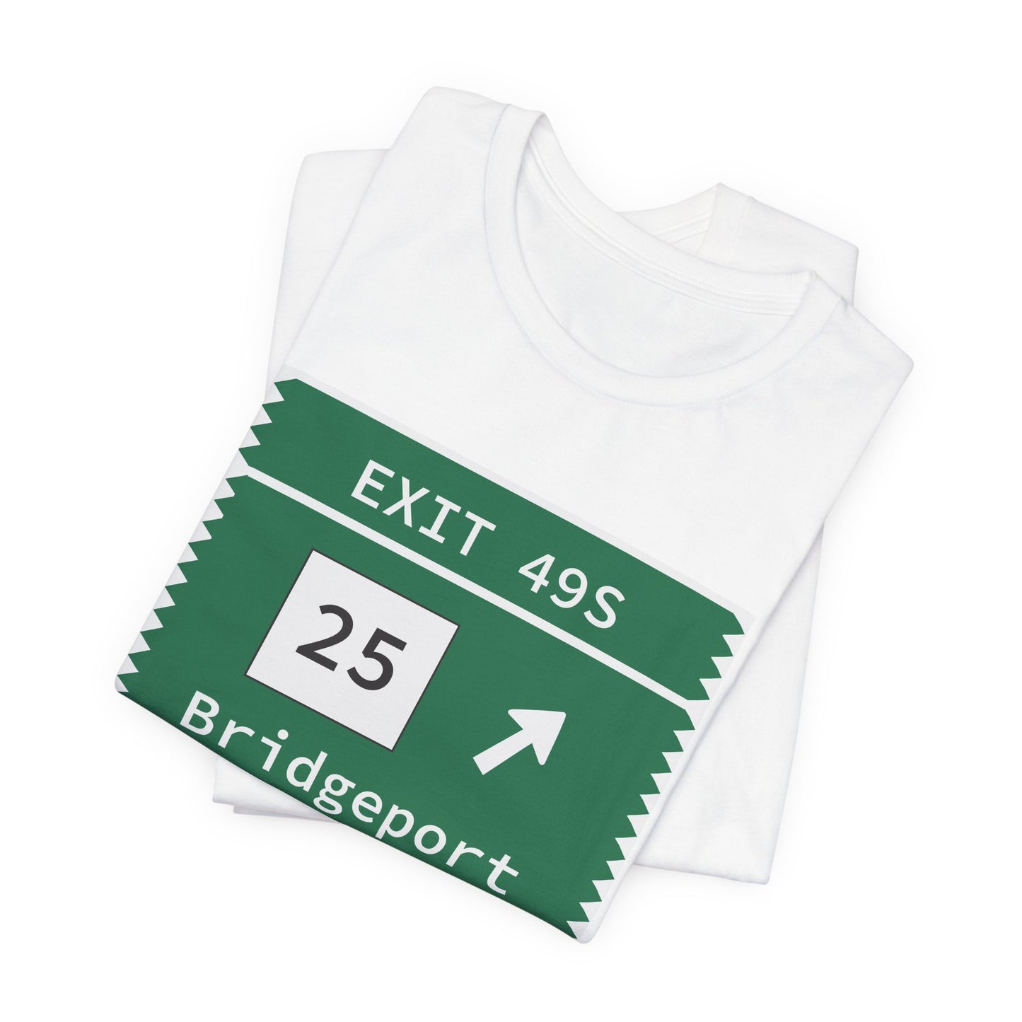 Vintage Merritt Parkway Exit 49S Sign Unisex Jersey Short Sleeve T-Shirt