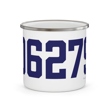 06279 Willington Connecticut Zip Code Enamel Camping Mug