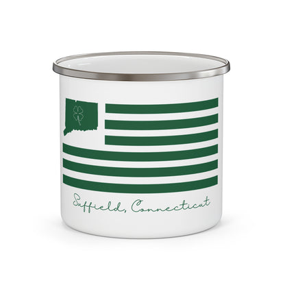 Suffield Connecticut St. Patrick’s Day Flag Enamel Camping Mug