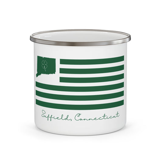 Suffield Connecticut St. Patrick’s Day Flag Enamel Camping Mug
