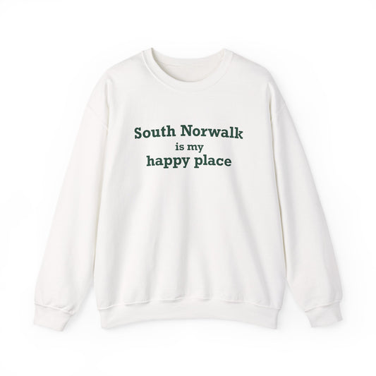 South Norwalk is My Happy Place Unisex Heavy Blend™ Crewneck Sweatshirt