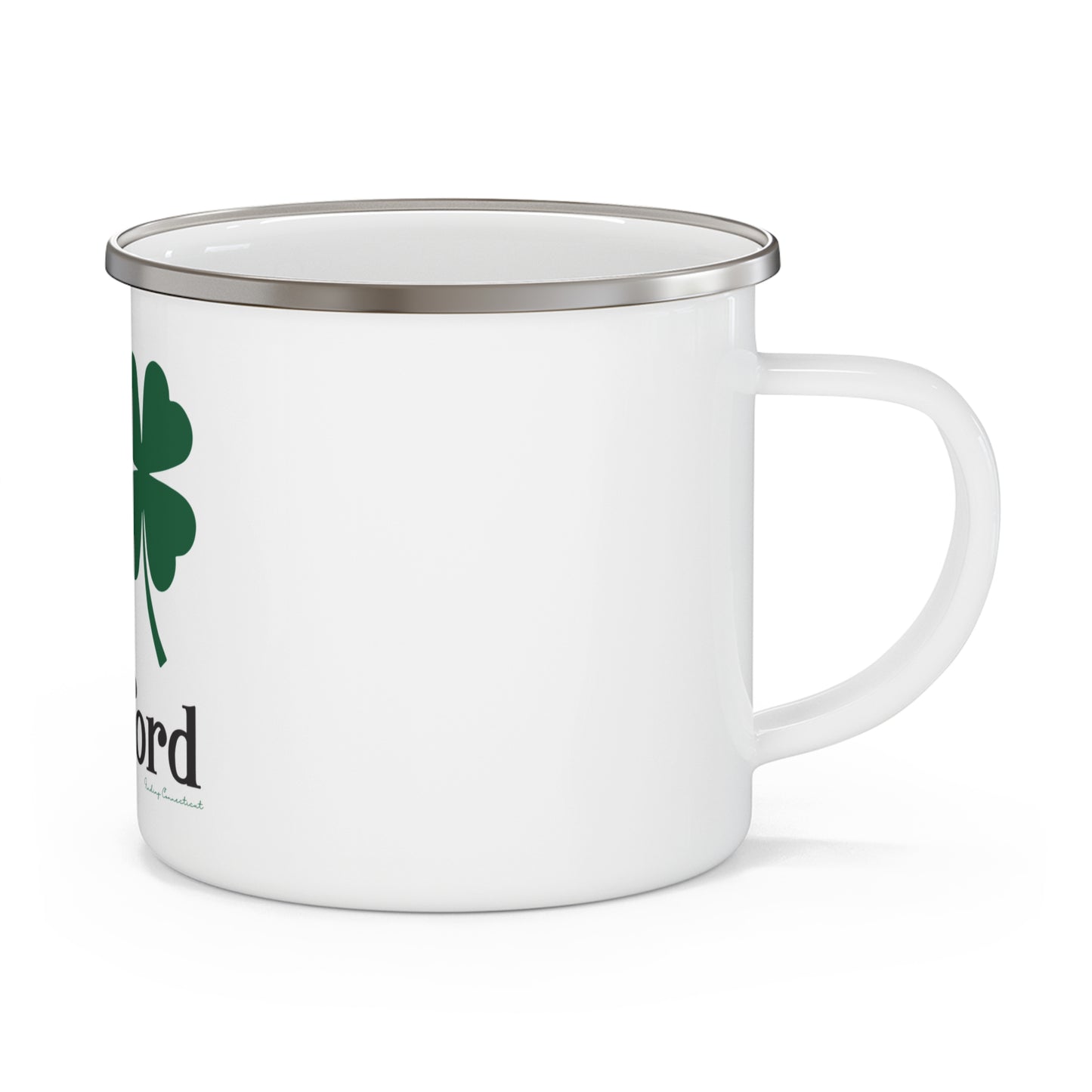I Clover Hartford Enamel Camping Mug