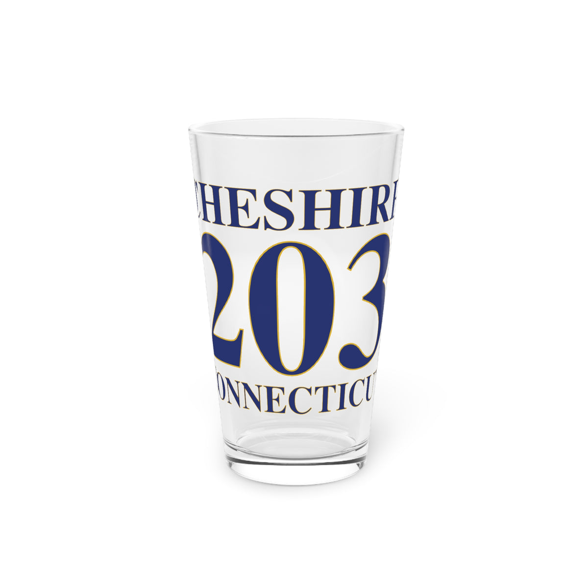 Cheshire 203 Connecticut Pint Glass, 16oz