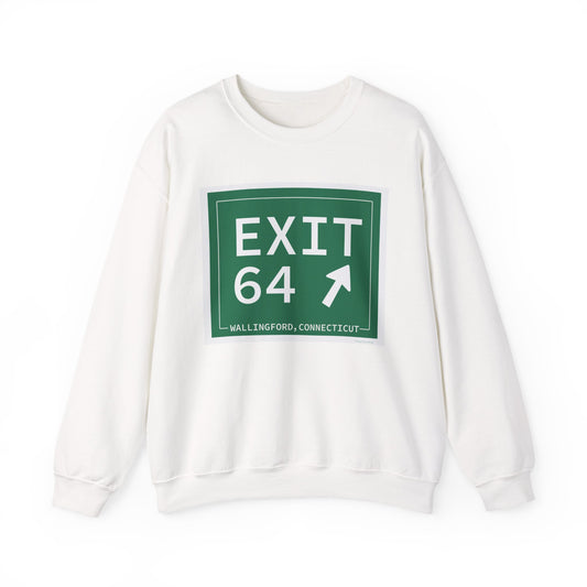 Vintage Exit 64 WCP Sign Unisex Heavy Blend™ Crewneck Sweatshirt