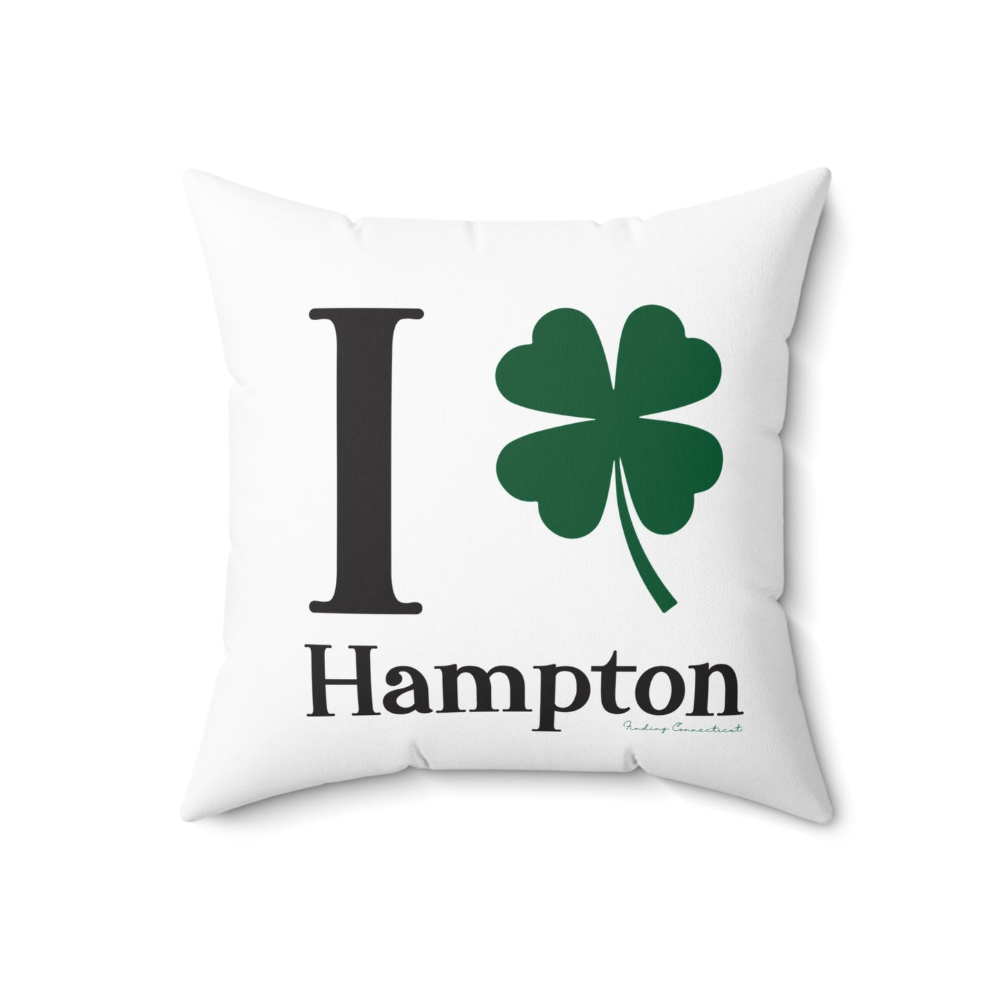I Clover Hampton Spun Polyester Square Pillow