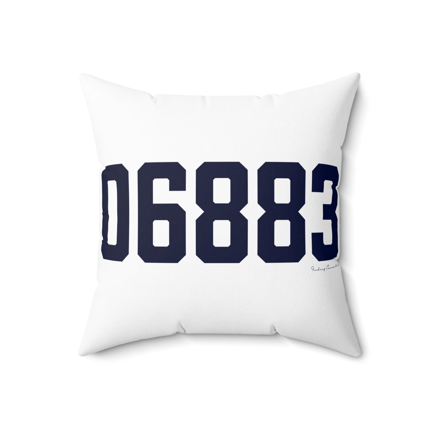 06883 Weston Connecticut Zip Code Spun Polyester Square Pillow