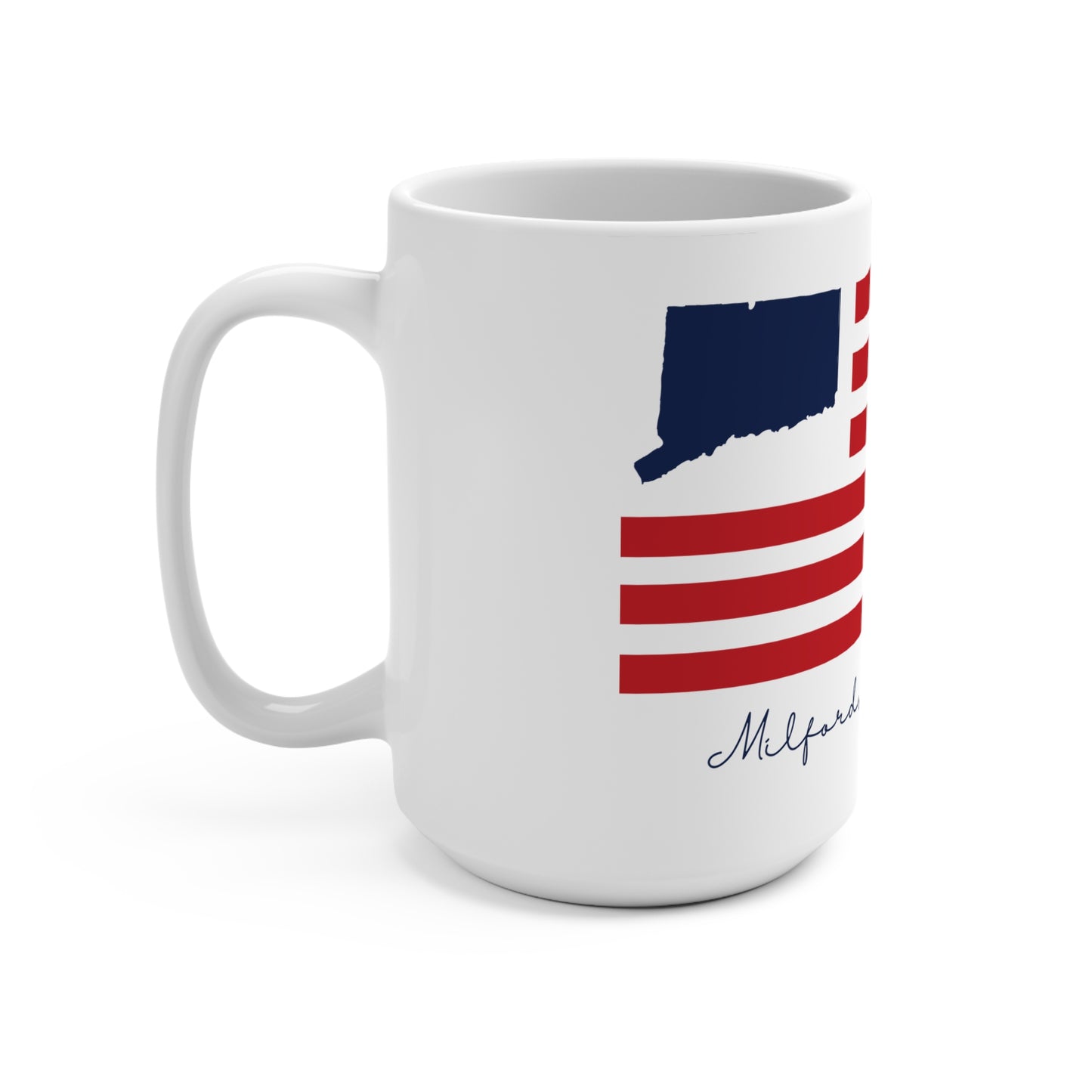 Milford Connecticut Flag Mug 15oz