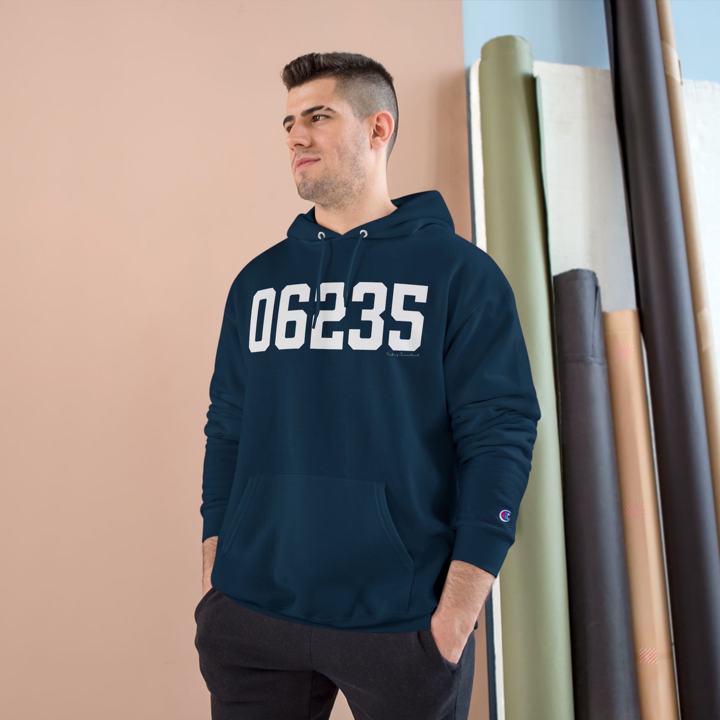06235 Chaplin CT Zip Code Champion Hoodie
