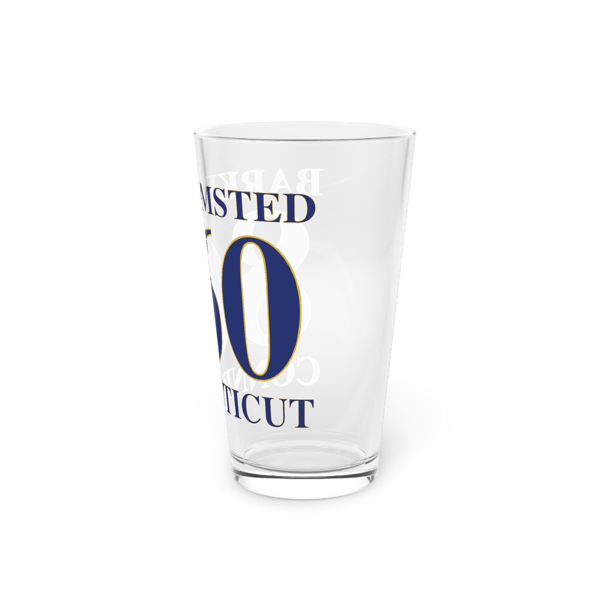 Barkhamsted 860 Connecticut Pint Glass, 16oz