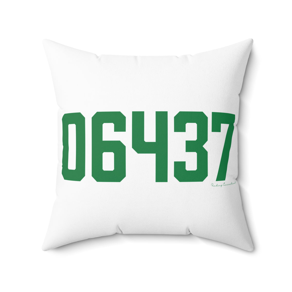 06437 Guilford Connecticut Zip Code Polyester Square Pillow