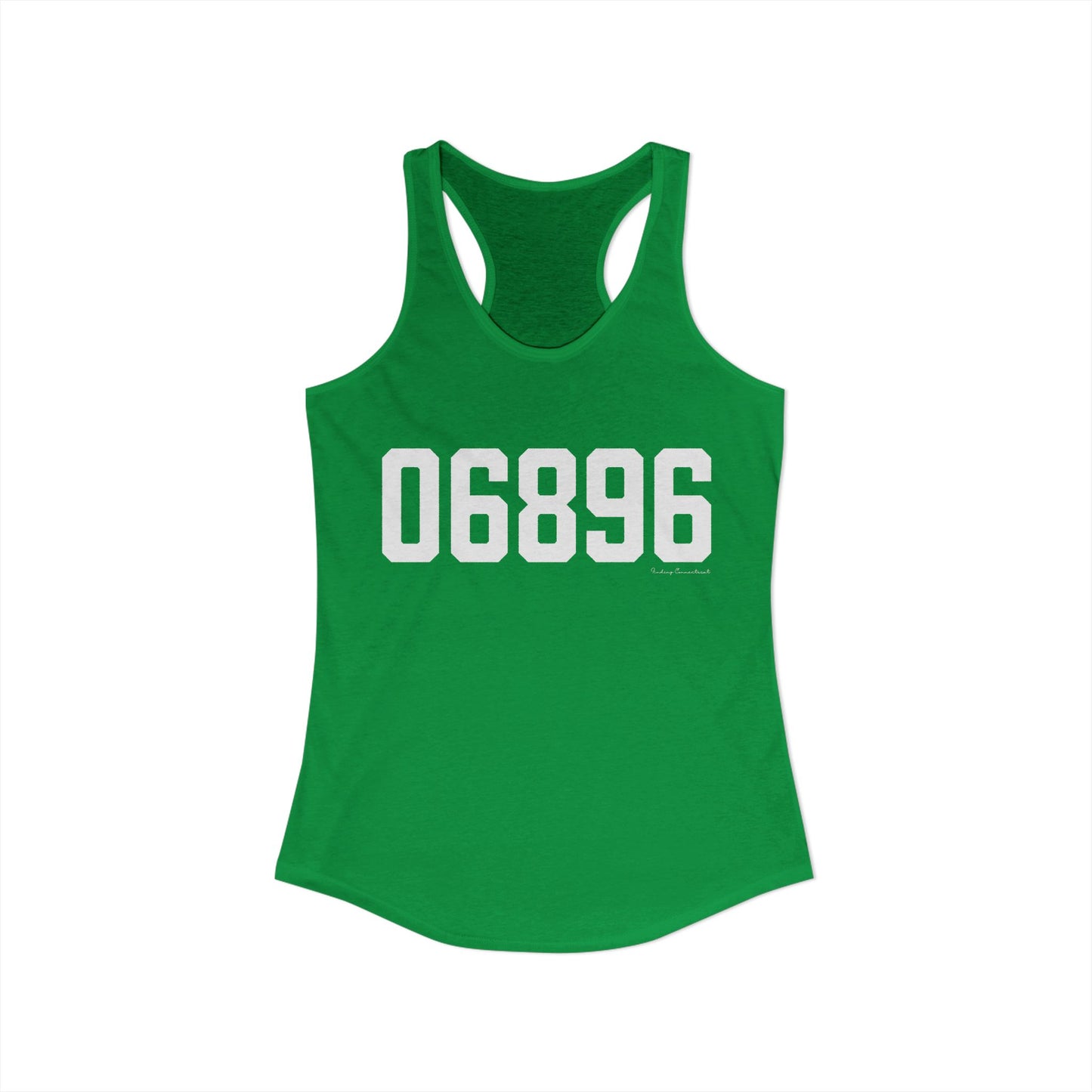 06896 Redding CT Zip Code Women's Ideal Racerback Tank Top