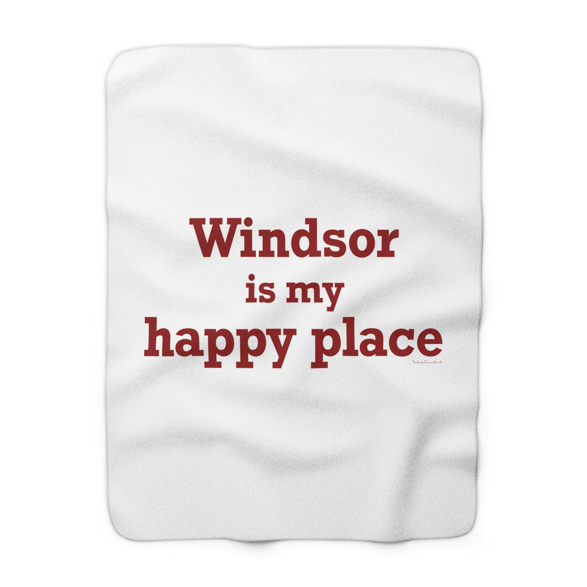 Windsor is My Happy Place Sherpa Fleece Blanket