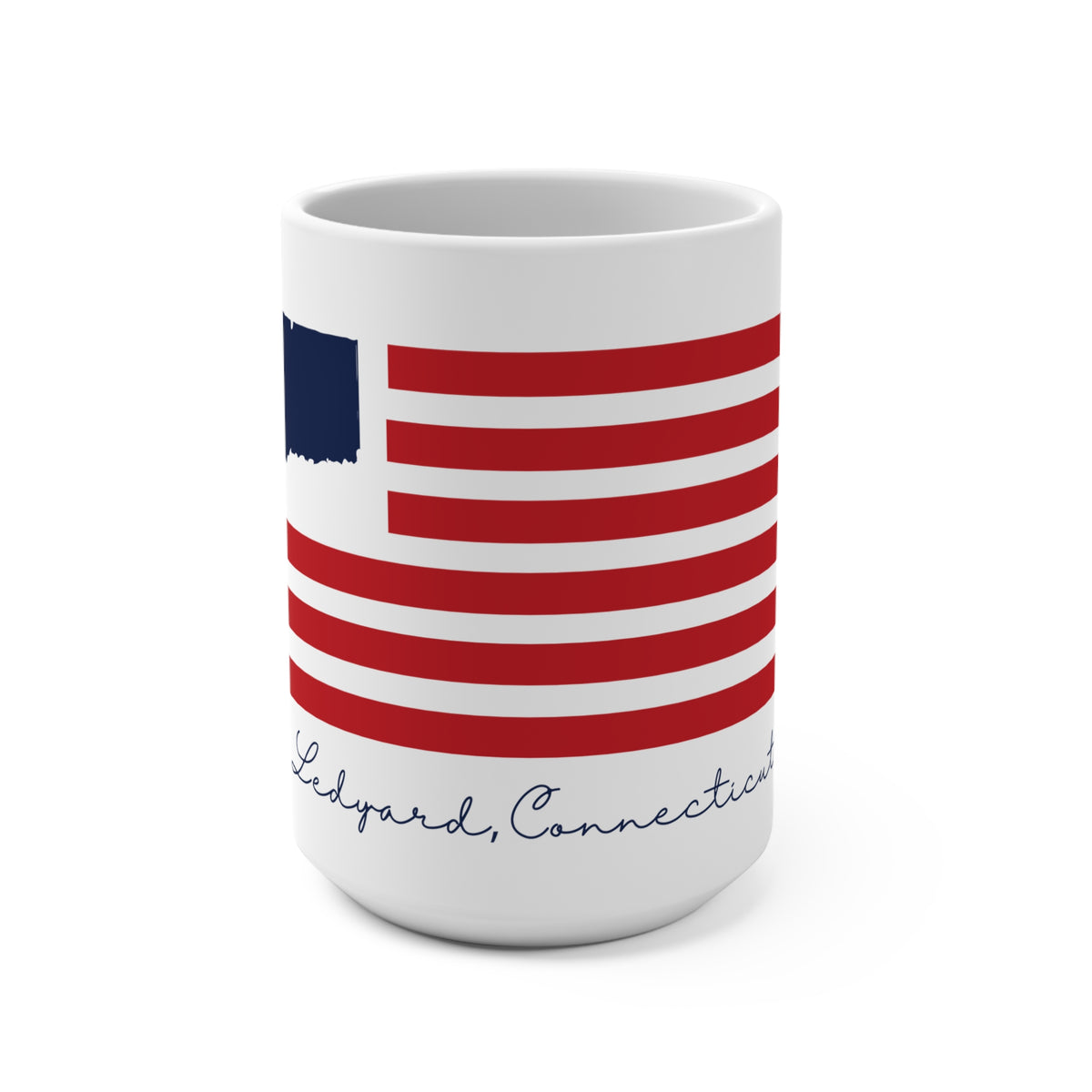 Ledyard Connecticut Flag Mug 15oz