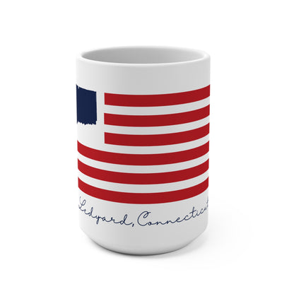 Ledyard Connecticut Flag Mug 15oz