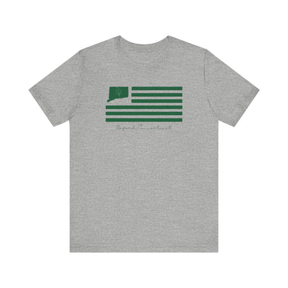 Oxford Connecticut St. Patrick’s Day Flag Unisex Jersey Short Sleeve T-Shirt