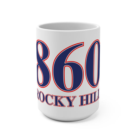 860 Rocky Hill Red, White & Blue Mug 15oz