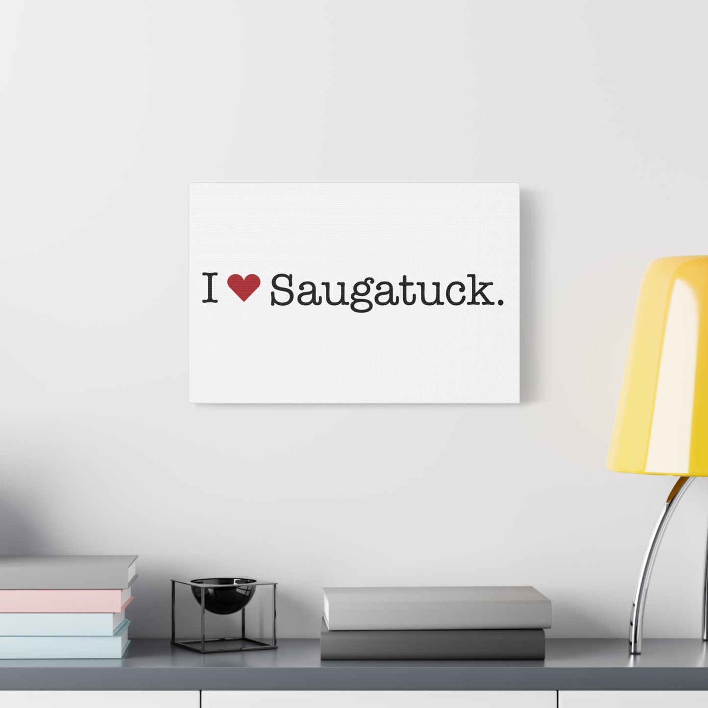 I Heart Saugatuck. Matte Canvas, Stretched, 1.25"
