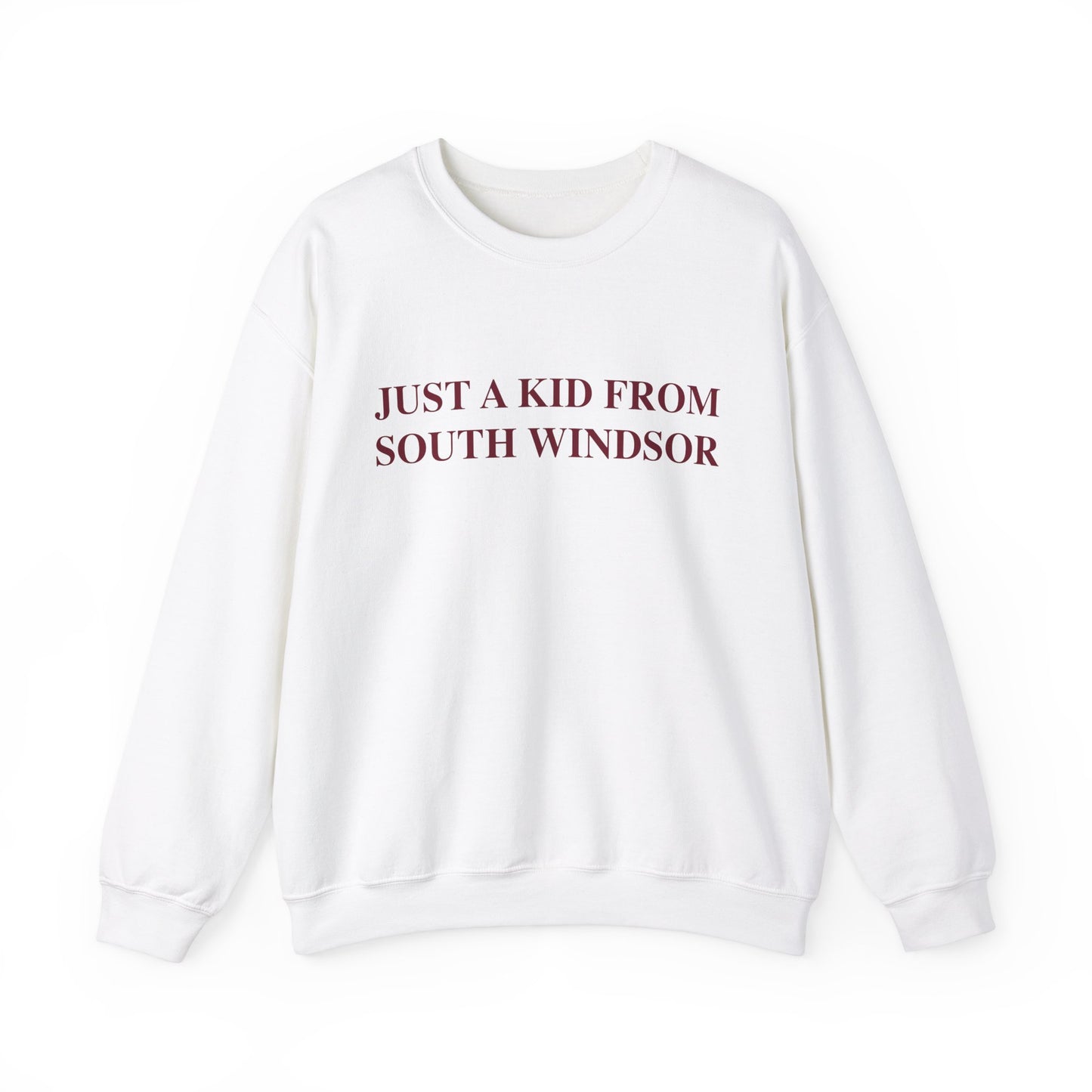 Just a kid from South Windsor Unisex Heavy Blend™ Crewneck Sweatshirt