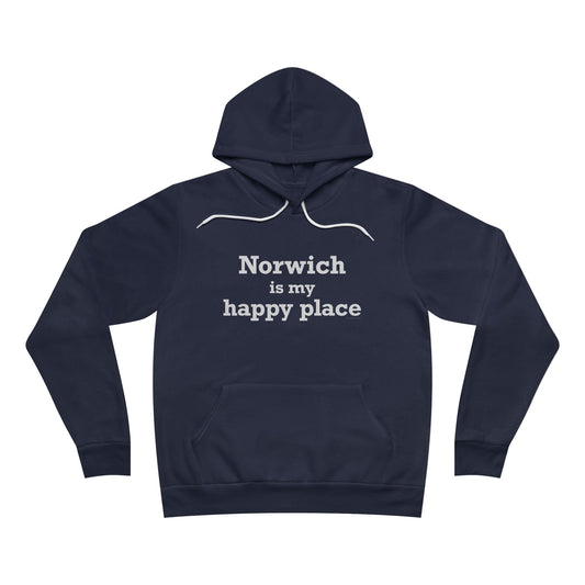 Norwich is My Happy Place Unisex Sponge Fleece Pullover Hoodie