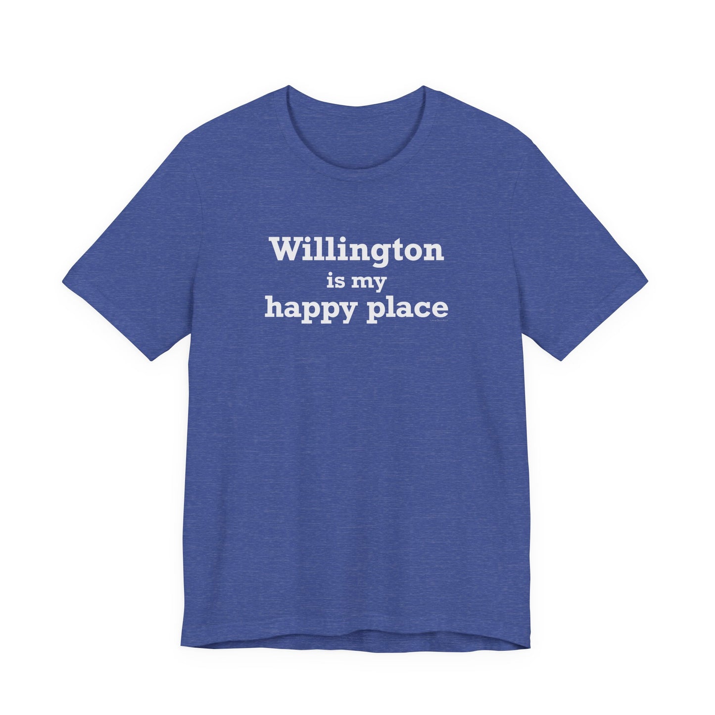 Willington is My Happy Place Unisex Jersey Short Sleeve T-Shirt