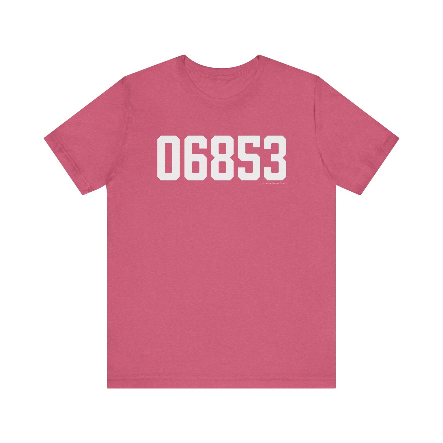 06853 Norwalk CT Zip Code Unisex Jersey Short Sleeve T-Shirt