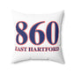 860 East Hartford  Red, White & Blue Spun Polyester Square Pillow