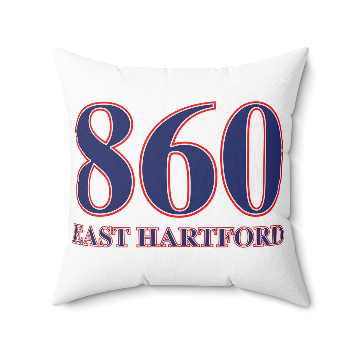 860 East Hartford  Red, White & Blue Spun Polyester Square Pillow