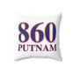 860 Putnam Red, White & Blue Spun Polyester Square Pillow