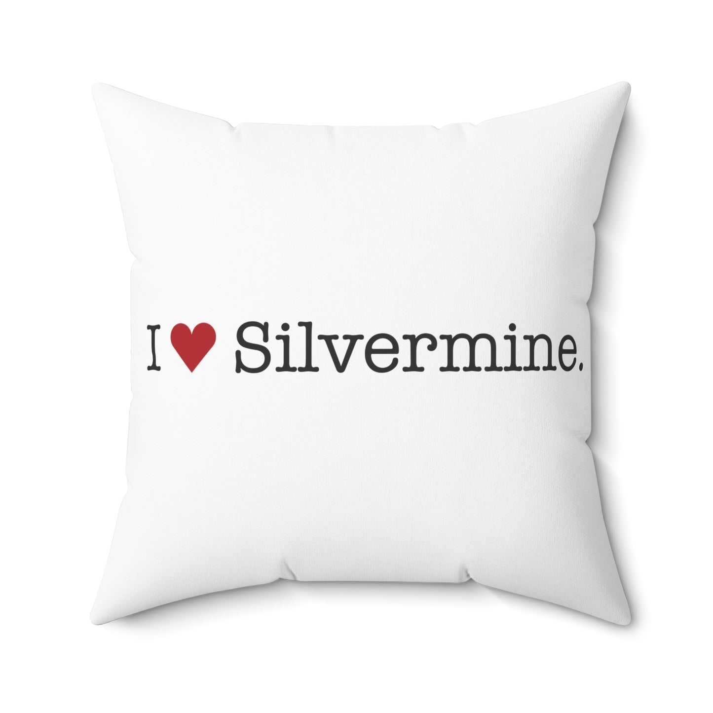 I Heart Silvermine. Spun Polyester Square Pillow
