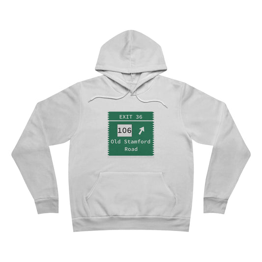 Vintage Merritt Parkway Exit 36 Sign Unisex Sponge Fleece Pullover Hoodie