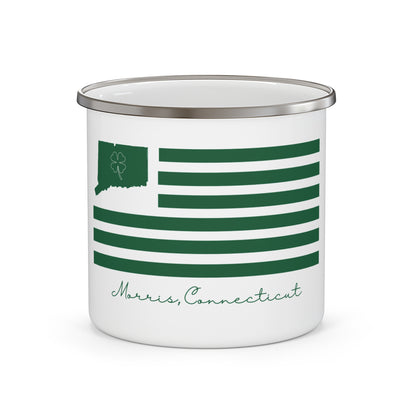 Morris Connecticut St. Patrick’s Day Flag Enamel Camping Mug