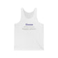 Goose Shows Are My Happy Place - Gray & Purple Unisex Jersey Tank Top