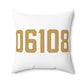 06108 East Hartford Connecticut Zip Code Polyester Square Pillow