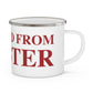 Just a kid from Chester Enamel Camping Mug