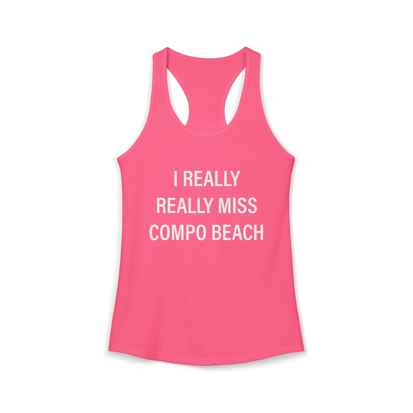 I Really Really Miss Compo Beach Women's Ideal Racerback Tank Top