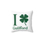I Clover Guilford Spun Polyester Square Pillow