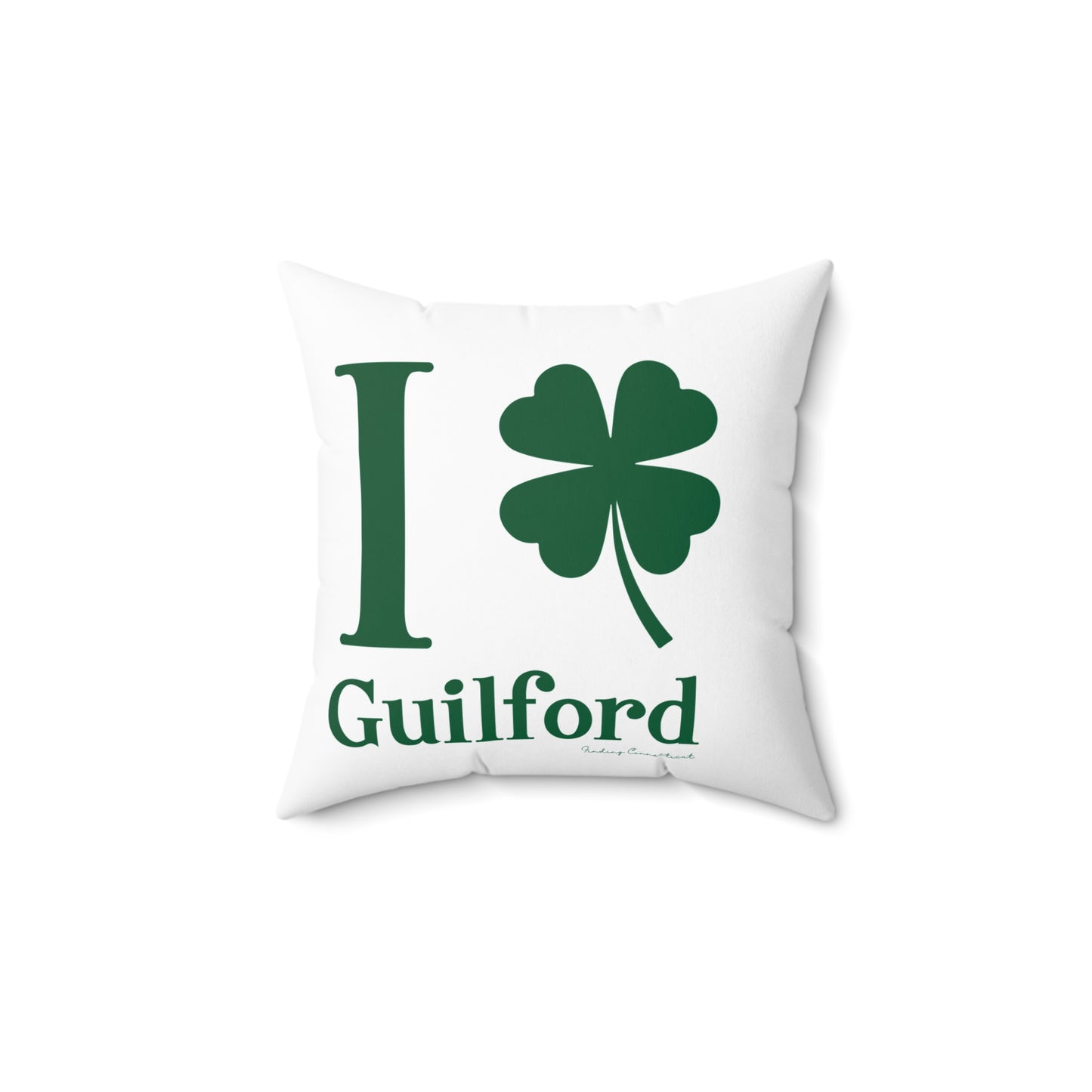 I Clover Guilford Spun Polyester Square Pillow