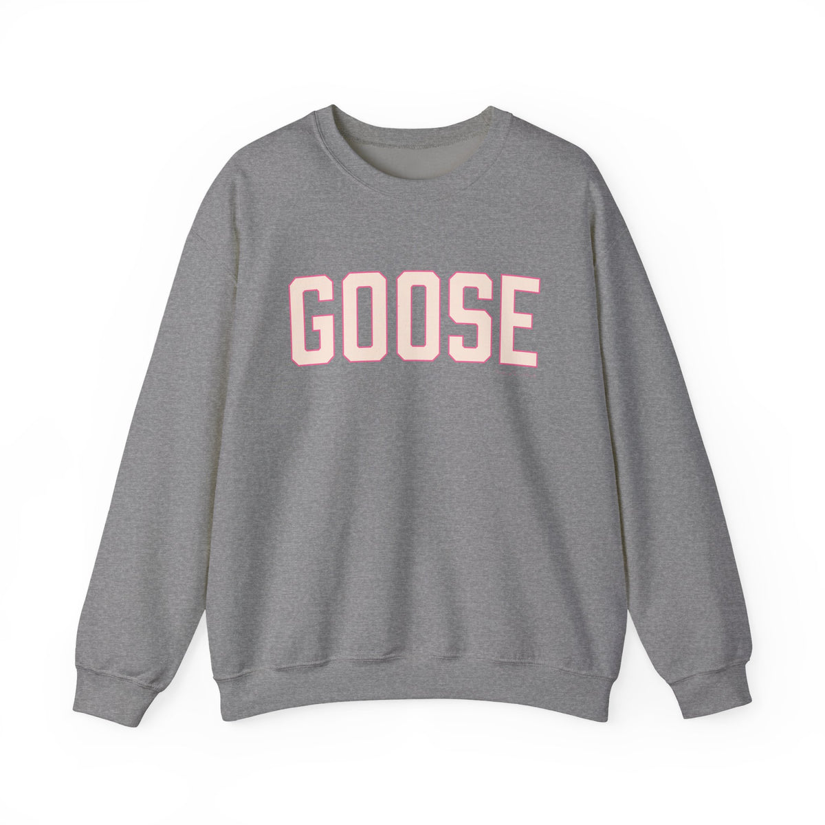 Goose Zip Code Peach & Pink Unisex Heavy Blend™ Crewneck Sweatshirt