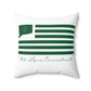 Old Lyme Connecticut St. Patrick’s Day Flag Spun Polyester Square Pillow
