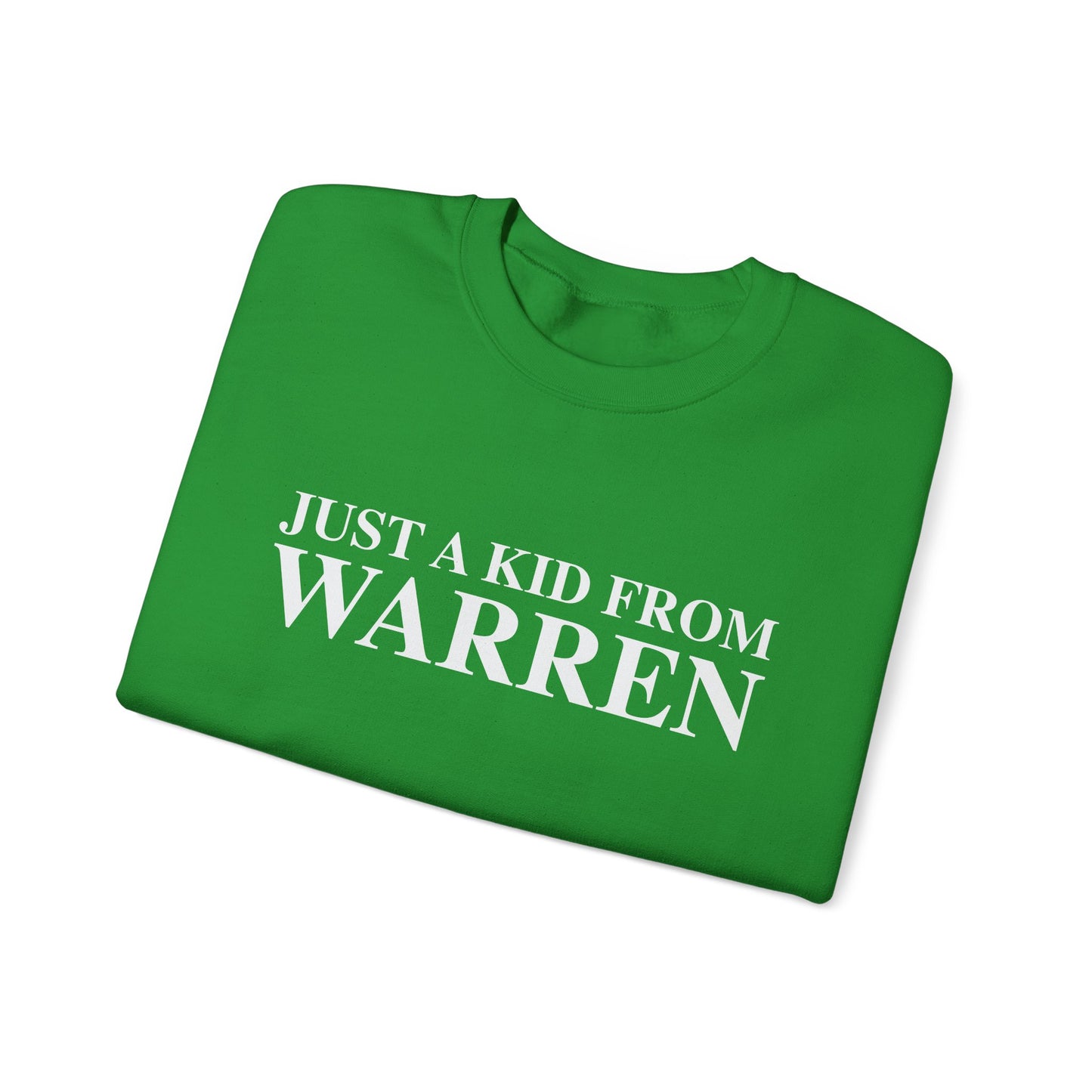 Just a kid from Warren Unisex Heavy Blend™ Crewneck Sweatshirt