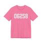 06258 Pomfret CT Zip Code Unisex Jersey Short Sleeve T-Shirt