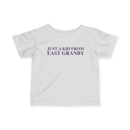 Just a kid from East Granby Infant Fine Jersey T-Shirt