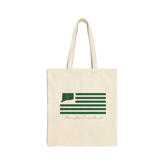 Newington Connecticut St. Patrick’s Day Flag Cotton Canvas Tote Bag