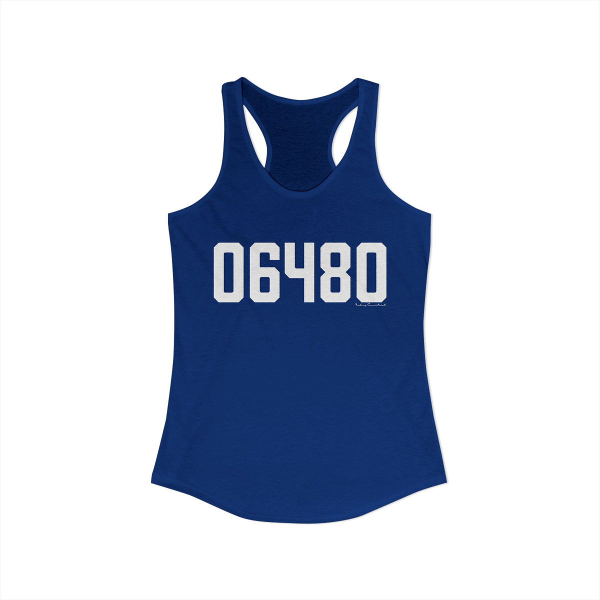 06480 Portland CT Zip Code Women's Ideal Racerback Tank Top